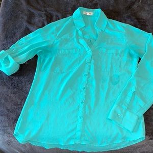 Express PORTOFINO shirt -TEAL!